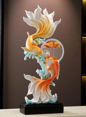 新中式入户玄关装饰摆件客厅新款电视柜轻奢装饰乔迁新居礼品