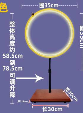 新款观音菩萨佛光普像摆件背后亮背光灯背景发照光升降杆调节高佛