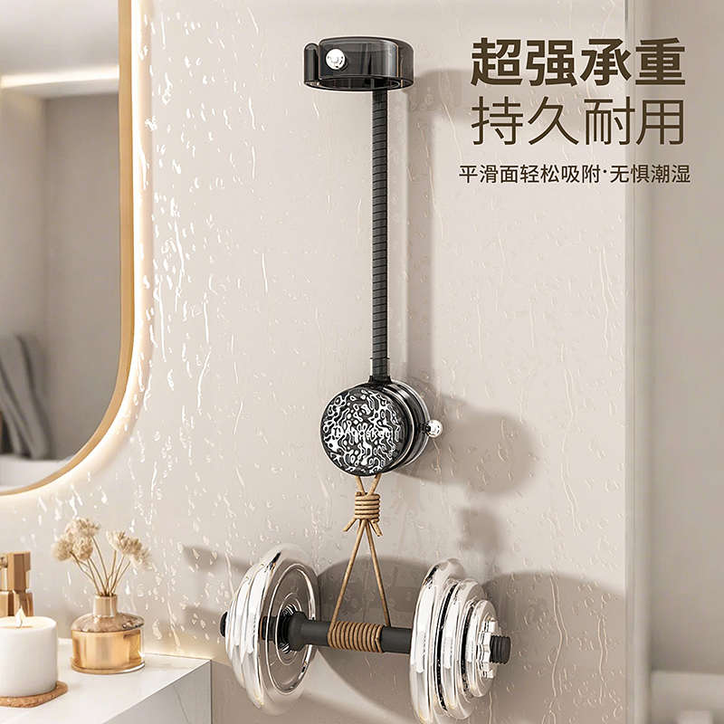 吹风机懒人支架吸盘壁挂免打孔卫生间吹风筒置物架可旋转解放双手 - 图3