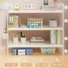 Desktop hole board storage rack acrylic table bookshelf desk multi-layer storage shelf desk work station organization
