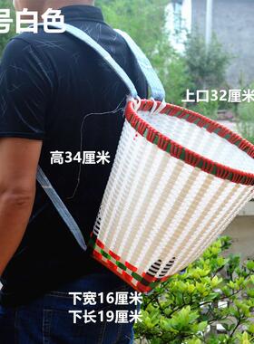 背篓塑料藤编手工编非竹编背篓背筐家用大号收纳筐买菜采摘舞蹈