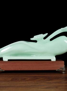 高档财摆玉石店人生如意件大号 客厅酒别墅玄关酒架家居装饰招工