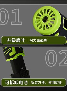 新款无刷手持大功率mini暴力涡轮风扇便捷式手动除尘小型暴风机