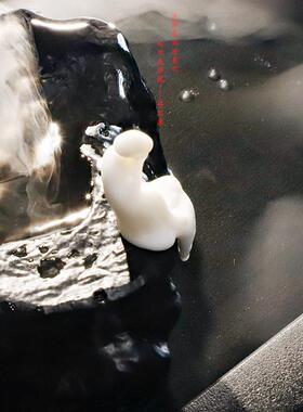 好石寨流水加湿器 玄关家用禅意摆件 公桌面流水招财石头流水盆
