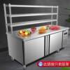 Stainless steel countertop stand operation table shelf milk tea shop storage shelf work table shelf multi-layer kitchen storage
