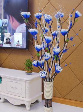 仿真花假花干枝玉兰花客厅摆件落地装饰品室内家居饰品塑料花