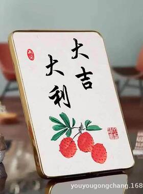 入户门口平安喜乐摆件桌面茶室装饰摆台事事如意办公室柜子挂玄关