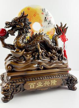 树脂工艺品摆件木纹百业兴隆创意饭店店铺公司开业招财商务礼品