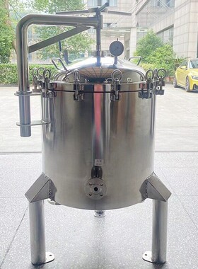 SUS304/316L不锈钢保温夹套多袋式过滤器过滤设备支持定制