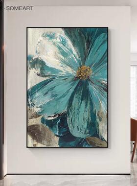 北欧抽象艺术玄关装饰画画花卉客厅沙发背景墙壁画画走廊过道大幅
