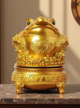 RHA八来财端招财金蟾摆件入方户玄关开业前台公室高乔迁开业装办