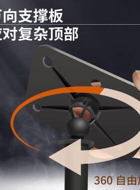 不锈钢加粗加厚水平仪升降支撑杆红外线支架伸缩杆水平仪顶杆其它