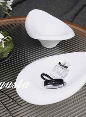 爆款摆法式奶油风客厅茶几KMG果托盘餐厅吧台板样间件软装饰水品