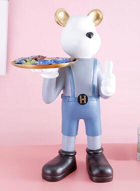 kaws客厅轻奢暴力熊大摆件落地装饰品卡通公仔开业迎宾乔迁礼品