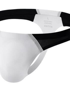 Color blocked thong men's seamless convex mold pocket