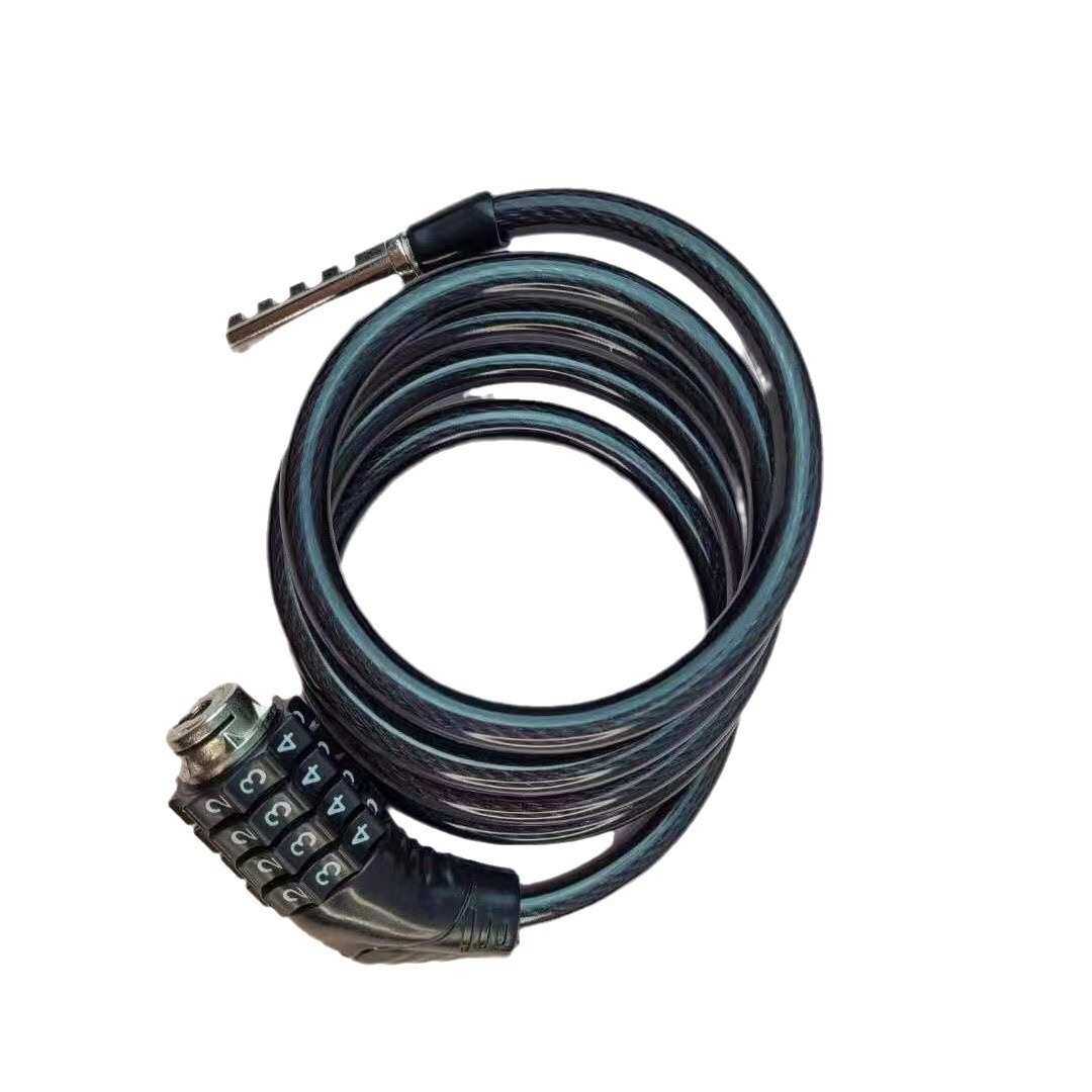 山地车防盗密码锁便携式自行车锁具电动车链条加粗钢缆锁单车装备,淘宝优惠券,粉丝福利购,淘宝优惠卷