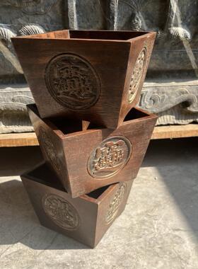 民俗仿古老物件老升老都怀旧收藏杂项农家院酒店茶室装饰品摆件