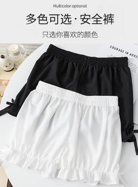 夏季新款安全裤防走光不卷边三分裤可以外穿灯笼裤南瓜裤女士短裤