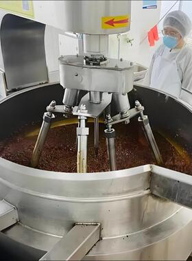 304材质辣椒剁碎机全自动酱料生产配套设备酱料流水线灭菌设备