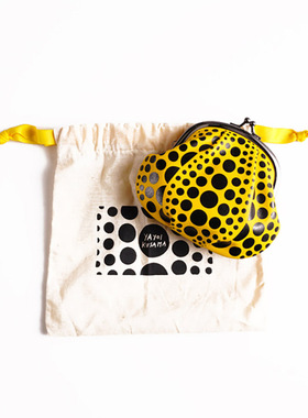 潮玩收藏 草间弥生 正版波点南瓜零钱包 创意礼物全新包装