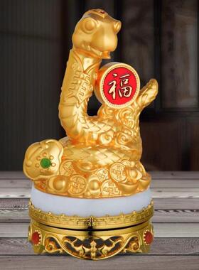 蛇年金蛇送福招财银行保险公司开门红生肖纪念礼品厂家摆件