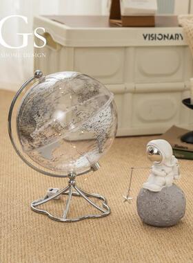 地球仪摆件小众创意教学家居客厅电视柜办公室酒柜装饰品轻奢