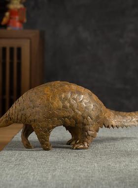 黄铜富甲天下家居装饰品客厅玄关酒柜办公室桌面摆件高档送人礼物