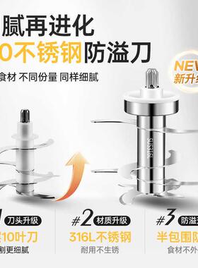 辅食机婴儿宝宝料理机多功能果泥小型打泥机钢刀研磨器工具