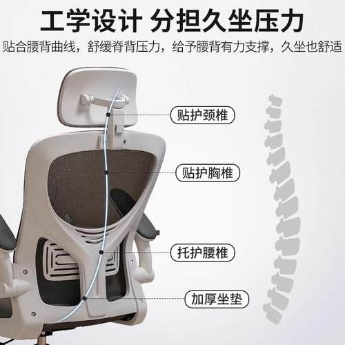 家电用脑椅子靠背久坐舒服电书竞椅人体学办00公座椅工宿舍学习桌 - 图1