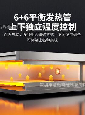 跨境商用烤箱一层二盘面包披萨蛋糕烤炉大容量烘焙电烤箱商业用