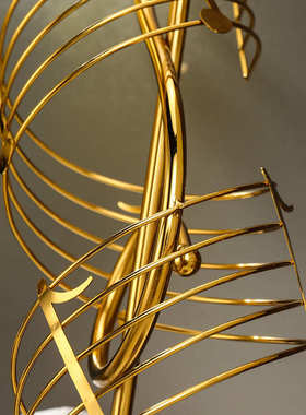 高级北欧轻奢高档音符客厅玄关电视柜酒柜装饰办公室家居摆件批发