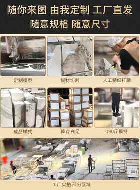 客厅落地大摆件岩板花架雕塑摆台高端软装饰立石柱大理石底座基座