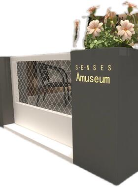 户外花箱组合防锈铁艺网格花架售楼部室外隔断花坛商业街花槽