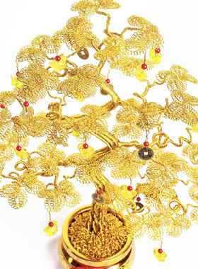 （精致款55厘米发财树）特色创意小礼品房地产活动小礼品摆件