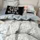 American green plant pastoral Class A nude sleeping 100 long velvet cotton four-piece set full quilt cover bed linen bedding