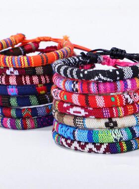 Meetvii Ethnic Thread Bracelet Retro Handmade Boho Multicolo
