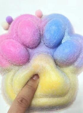 14cm Big Mac Taba Squishy Big Cat Paw Pinch Decompression T