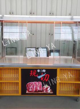 热卤凉菜冷藏展示柜 熟食促销推车 炸鸡烤鸭摆摊展示柜