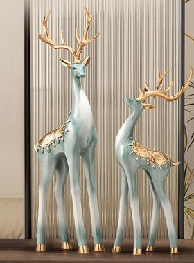 现UFB代鹿入门户级玄关大壁高感摆龛件客厅电视柜旁高端艺术号装