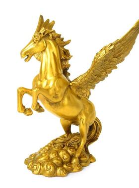 新款直销铜马摆件铜飞马十二生肖马办公室桌马到成功摆设商务送礼