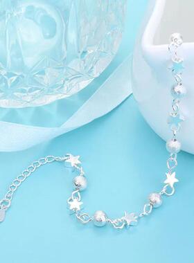 Fashion 925 Sterling Silver Bracelets for Women Small Star F