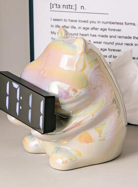 现代意轻奢风创托装盘河马钥匙收摆件家居客厅电视CSL-8763纳桌面