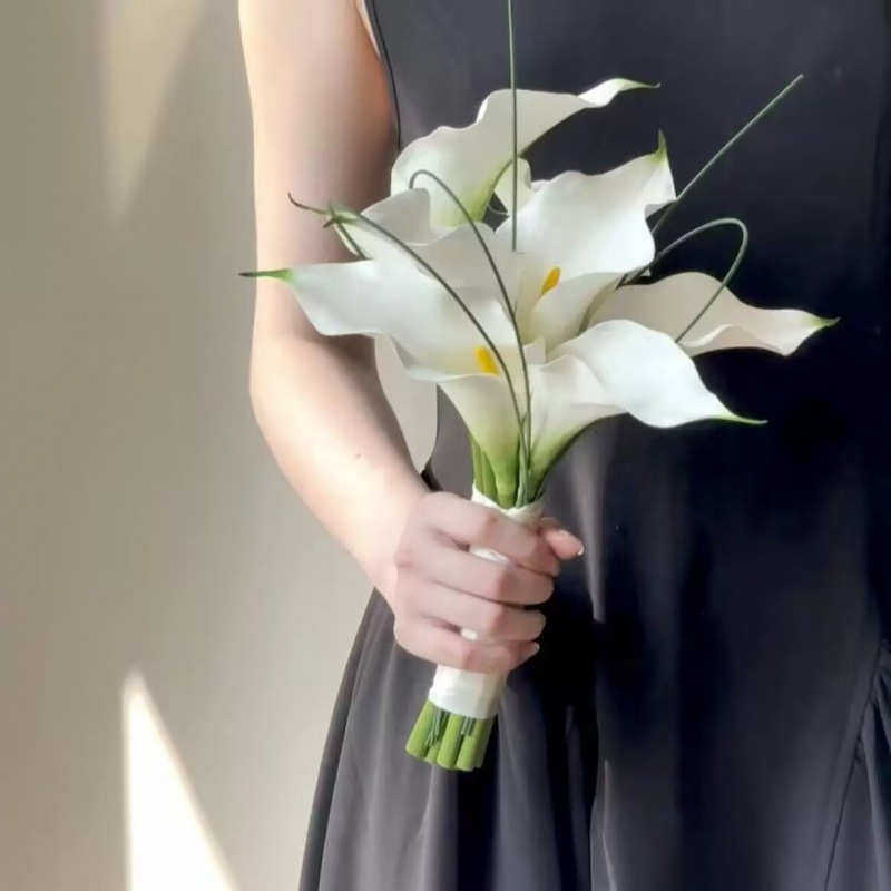 手捧花假花 瀑布水滴款高级新娘花束结婚摄影仿真花家居台面摆放,淘宝优惠券,粉丝福利购,淘宝优惠卷