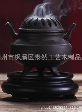 古玩珊瑚陶瓷摆件展示托底座转盘花瓶花盆玻璃瓶底座旋转实木桌面