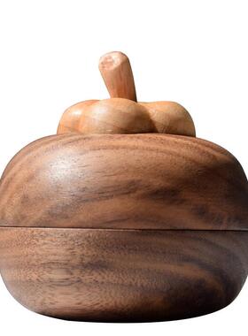 小山竹香薰香氛摆件黑胡桃实木质创意扩香木家用无火香薰扩香器