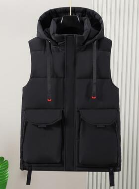R 24517 Men's Oversized Padded Vest 加厚宽松马甲