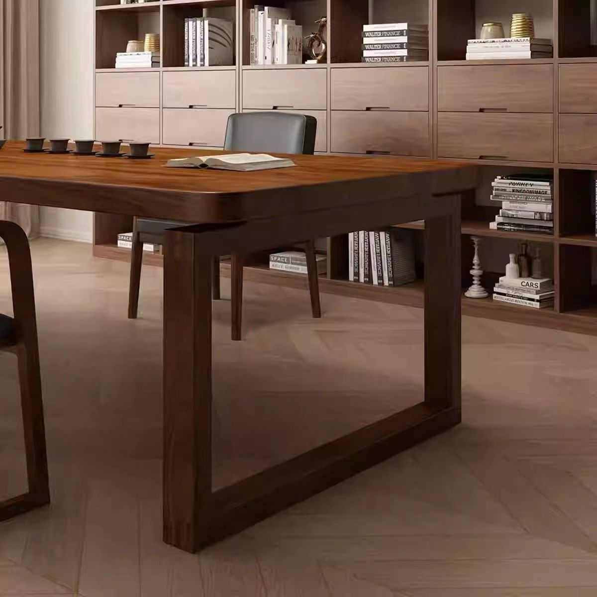 南美胡桃木实木书桌去客厅化家用茶桌工作台学习桌办公大板大长桌,淘宝优惠券,粉丝福利购,淘宝优惠卷