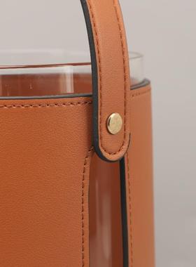 现代简约革玻璃醒1265酒器红酒冰桶件客厅餐厅吧台摆酒店居装家皮