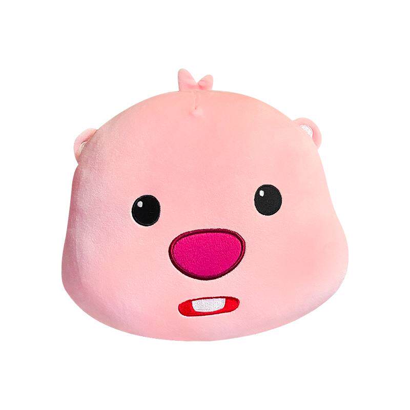 汽车头枕腰靠垫可爱卡通车用抱枕车内护腰靠背垫海狸车载靠枕颈枕 - 图0