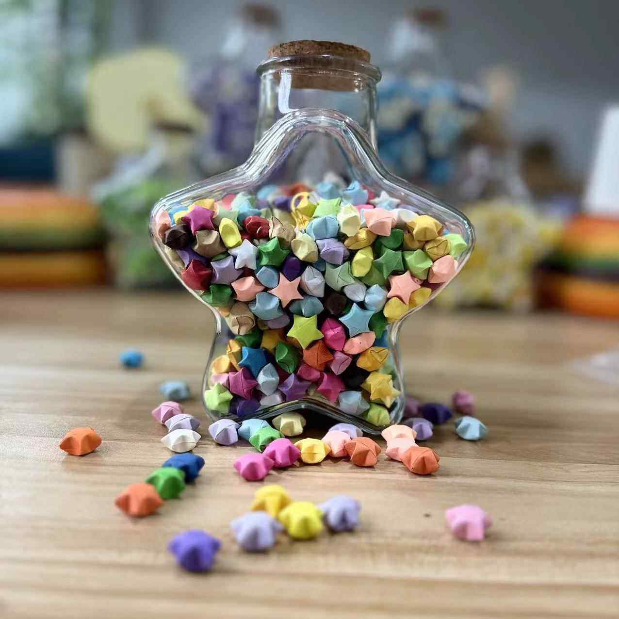 渐层色星星折纸幸运星可写字纸条夜光许愿瓶手工DIY生日礼物男友,淘宝优惠券,粉丝福利购,淘宝优惠卷